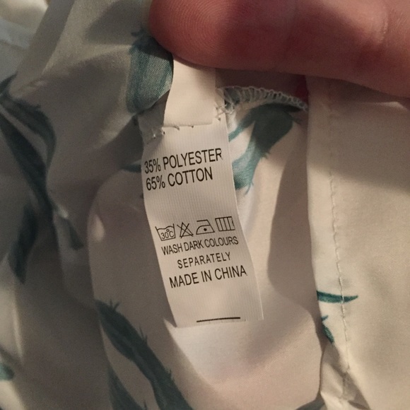 Cold Shoulder Cutout Cactus Strappy Shirt Top Tee - Picture 5 of 8